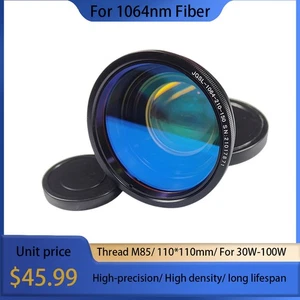 110*110mm Field F-theta Scan Lens M85 Thread For 30W-100W Laser Engraver US Ship - Picture 1 of 17