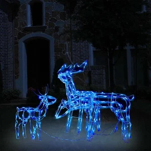 Christmas Light Display Blue PVC Large Christmas Light Display - Picture 1 of 10