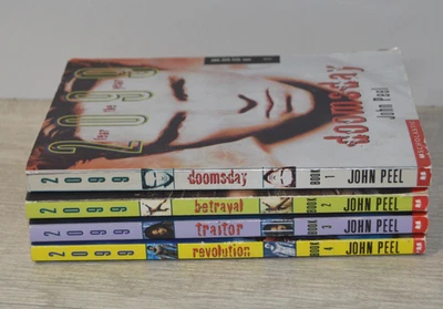 Fear The Year 2099 John Peel 1-4 Paperback Book Lot Doomsday Scholastic - Image 1 of 4
