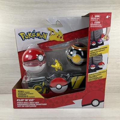 Juego de Cinturón Pokemon Clip n Go - Cinturón + 2 Pokeballs + Pikachu - PKW2718 Foto 1 de 4