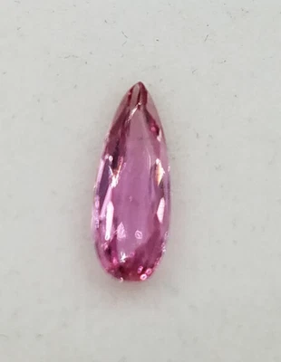 Piedra preciosa de topacio rosa - hermoso color, aprox. Forma de pera de 1 quilate Foto 1 de 4