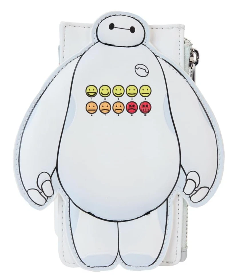 Loungefly Disney Big Hero 6 Baymax Cardholder Pain Scale Card Wallet