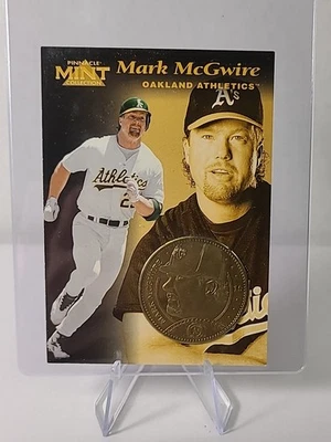 Tarjeta de colección Pinnacle Mint 1997 con moneda de jugador edición limitada Mark McGuire Foto 1 de 4