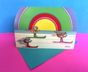 Biglietto di Natale Vintage PETER MAX - Gioia di questa stagione e dell'anno in arrivo - Foto 1 di 10