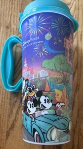 Walt Disney World Resort wiederverwendbarer nachfüllbarer Becher Parks türkis Mickey - Bild 1 von 7