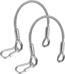 2 pcs 10" Gym Extension Cables, Rope Attachment for Cable Machine LAT Pulldown. - Picture 1 of 7