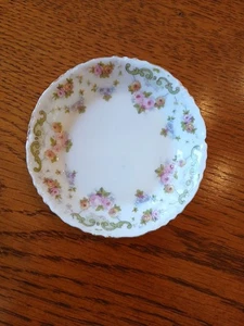 Vintage LS&S Carlsbad Austria Floral Butter Pat - Picture 1 of 4