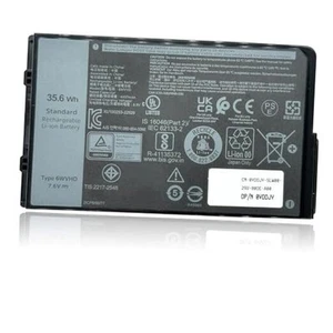 35.6Wh 6WVHD Laptop Battery Replacement for Dell Latitude 7230 Rugged Extreme - Picture 1 of 8