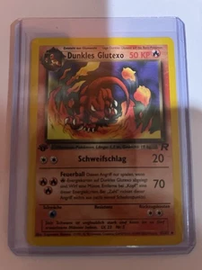 ~DE~ GERMAN Dunkles Glutexo Dark Charmeleon Team Rocket 32/82 Pokemon Card (C1) - Picture 1 of 4