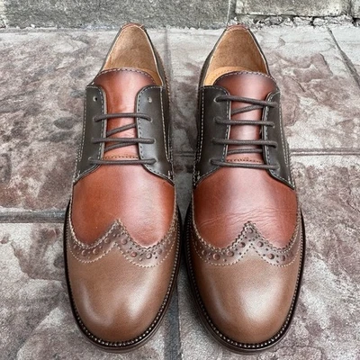 Women's 39 / 8.5-9 US - Pikolinos Aldaya Oxford Wingtip Shoes Brown Leather NEW - Image 1 of 4