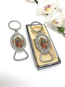 Virgen de Guadalupe Bottle Opener Keychain Baptism Party Favors Bautizo First... - Picture 1 of 2