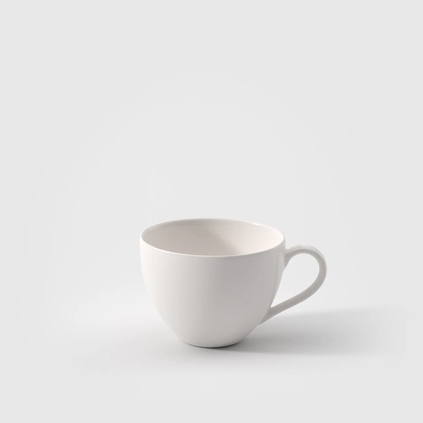 Villeroy & Boch Basic White Kaffeetasse – Zeitloses Design, Spülmaschinengeeignet, 0,2 Liter