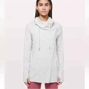 Lululemon Coast Easy Wrap Heathered Core Ultra Light Grey Size 4 - Picture 1 of 14