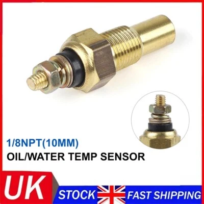 Oil Water Temperature Temp 1/8 NPT Sensor Unit Sender Electric Gauge Universal - Image 1 of 4