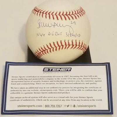 Brandon Drury Signed Rawlings Official MLB Baseball Inscribed Steiner COA - Image 1 of 4