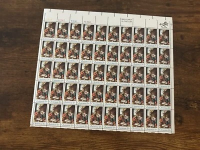 Sheet of 50 Christmas Jesus, Mary & Joseph 6¢ US Postage Stamps MNH SCOTT 1414 - Image 1 of 2