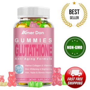 Glutathione Skin Whitening Gummies With Natural Antioxidant Collagen Anti Aging - Picture 1 of 8