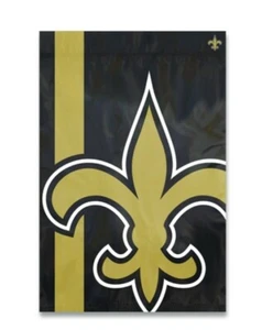 New Orleans Saints 24" x 36" Bold Logo Banner Flag Indoor Outdoor NFL - Picture 1 of 3