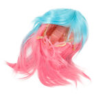 Rainbow Gradient Medium-Length Party Hair Wig