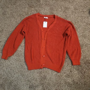 QUALFORT Women's Cardigan Sweater 100% Cotton Button-Down Long Sleeve.  EBO.S226 - Picture 1 of 4