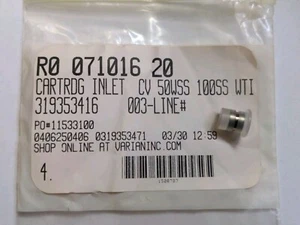 Nueva válvula de retención de entrada de cartucho Agilent Varian 50ss 100ss WTI R007101620 - Imagen 1 de 4