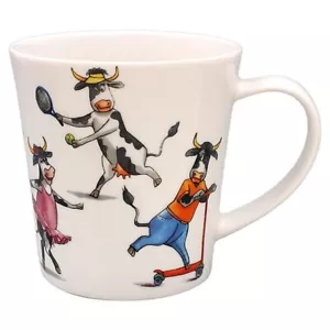 Taza de granja cómic de vacas en caja de regalo - Imagen 1 de 1