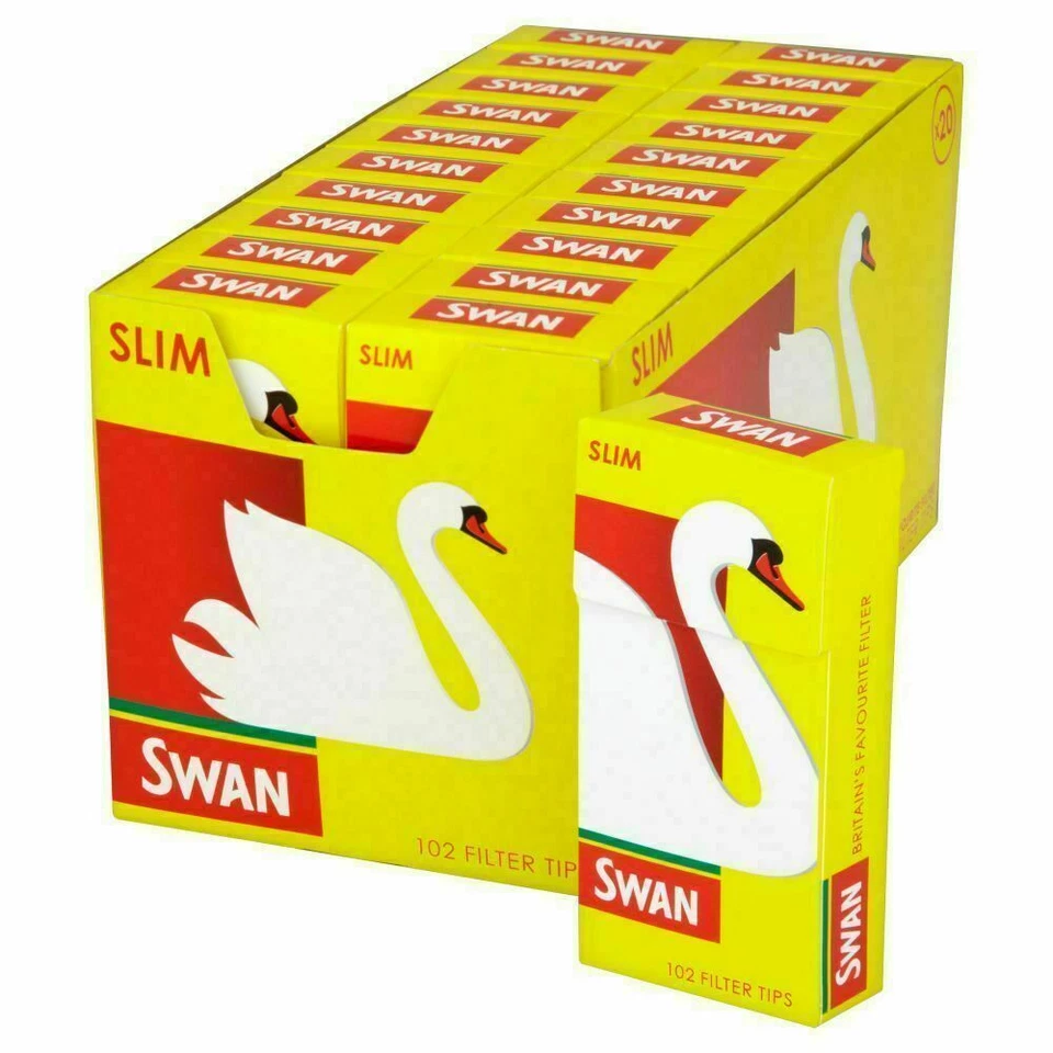 Swan Slim Cigarette Filter Tips - 20 Boxes