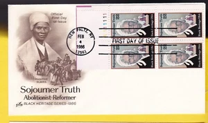 SOJOURNER TRUTH #2203 PB US FIRST DAY COVER 1986, ARTCRAFT CACHET FDC - Picture 1 of 1