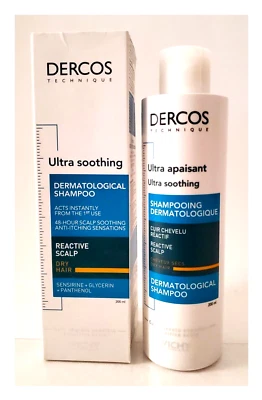 Vichy Dercos ultra soothing shampoo for Dry Hair 200 ml - Image 1 of 2