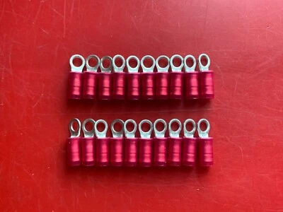 20x 36149 AMP Connector Ring Terminal 6 Stud Circular 16-22 AWG Crimp - Image 1 of 3