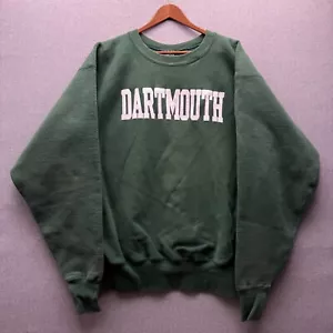 Felpa girocollo vintage Dartmouth Co-Op uomo 2XL tessuto rovesciato stile Ivy League - Foto 1 di 10