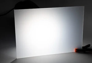 White translucent Perspex light diffuser 3mm polycarbonate light diffusion sheet - Picture 1 of 3