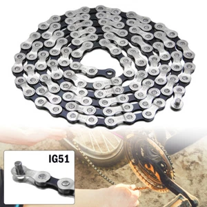 116 Links 6/7/8 Speed Bicycle Chain Mountain Bike MTB for for Shimano Sram KMC Y - Picture 1 of 8