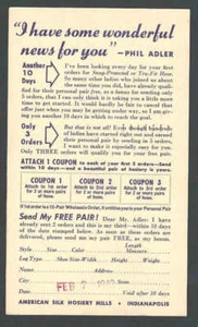 1942 American Silk Hosiery Mills Indianapolis In Has Free Offers W/Sales - Picture 1 of 1
