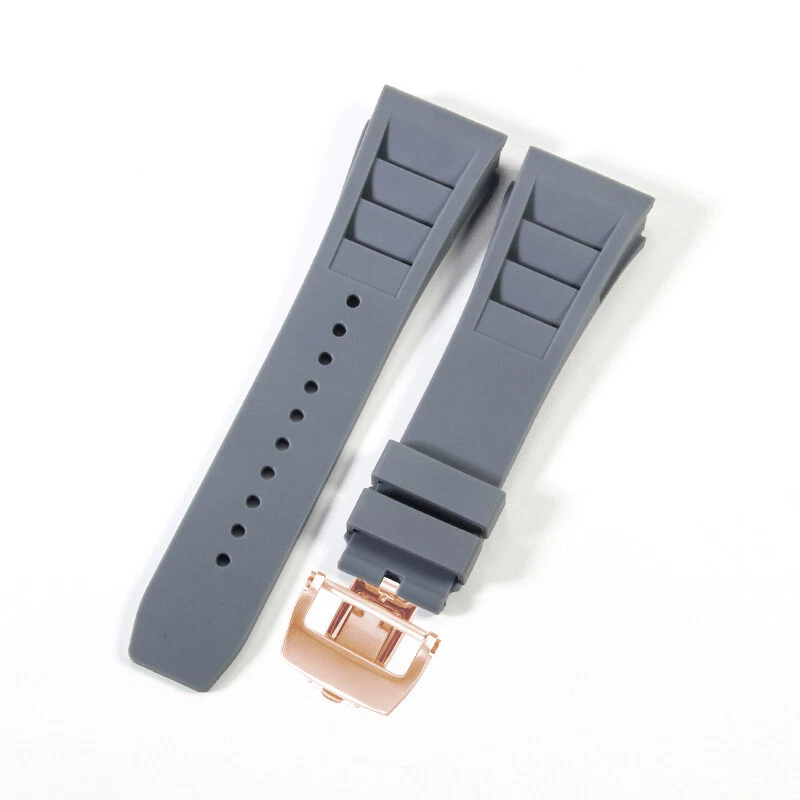 Correa de reloj de goma atornillada de alta calidad para correas de reloj de silicona Richard Mille Foto 1 de 4