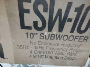 MTX ELIMINATOR ESW-104 10 INCH SUBWOOFER (OLD SCHOOL) - Picture 1 of 5
