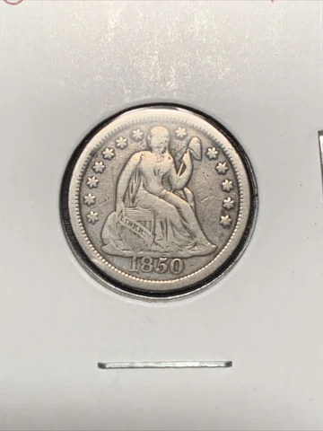 1850 Seated Liberty Dime Cover