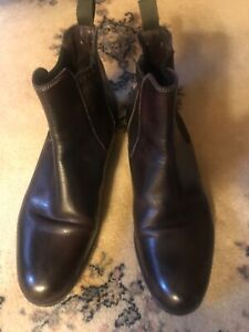 Faconnable Brown Leather Chelsea Boots EU Size 35/US Size 5