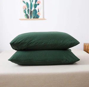 Household 100% Jersey Cotton Queen Size Pillowcase 20”X30”-Light Weight, Comfort - Picture 1 of 5