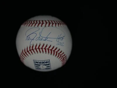 BARRY LARKIN SIGNED OFFICIAL HALL OF FAME BASEBALL INSCRIBED "HOF 2012" JSA COA - Image 1 of 2