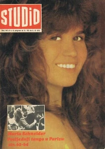 STUDIO #543 1974 Vintage YUGOSLAVIAN MOVIE MAGAZINE cover MARIA SCHNEIDER - Imagen 1 de 1