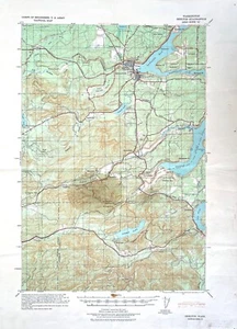 Vintage Shelton, Wash., US Army CoE, Topographical Tactical Map, 1/62500, 1939 - Picture 1 of 3