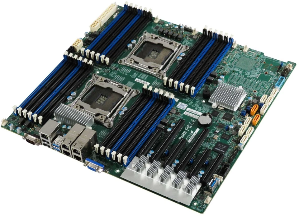 Cartes Mères Supermicro X10dri-t4 + Double Prise 2011-V3 24xDDR4 Eatx Intel C612 - Image 1 of 3