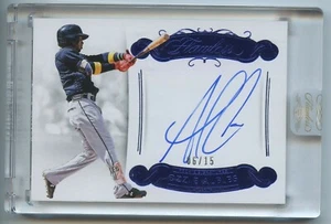 2018 Panini Flawless #FRS-OZ Ozzie Albies Autograph Rookie Card Numbered 06/15 - Bild 1 von 2