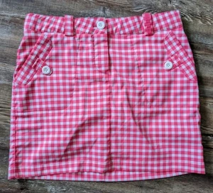 Nike Golf pink white checked skirt skort girls size Large - Picture 1 of 2