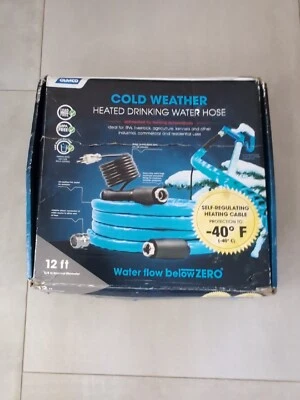 Manguera de agua potable con calefacción Camco (22920) 5/8x12' nueva CAJA ABIERTA ¡ENVÍO GRATUITO! JSS Foto 1 de 4