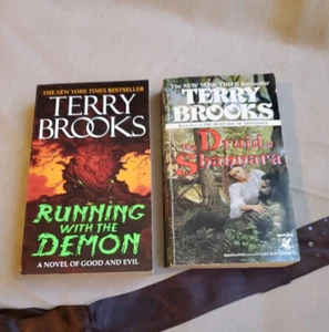 2 By Terry Brooks - Running With The Demon (1998) & Druid Of Shannara (1992) PB - Imagen 1 de 6
