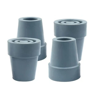 4pcs 19mm Rubber Cane Tips, 3/4 Inch Diameter Anti Slip Crutch Tips, Universa... - Picture 1 of 5
