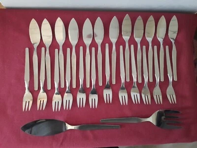 Servizio 26 Posate Da Pesce IN Acciaio Inossidabile Orafo vico - Immagine 1 di 4