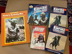 Vintage Star Wars Bücher. Empire schlägt zurück. Yoda Aktivitätsbuch. Unbenutzt. - Bild 1 von 7